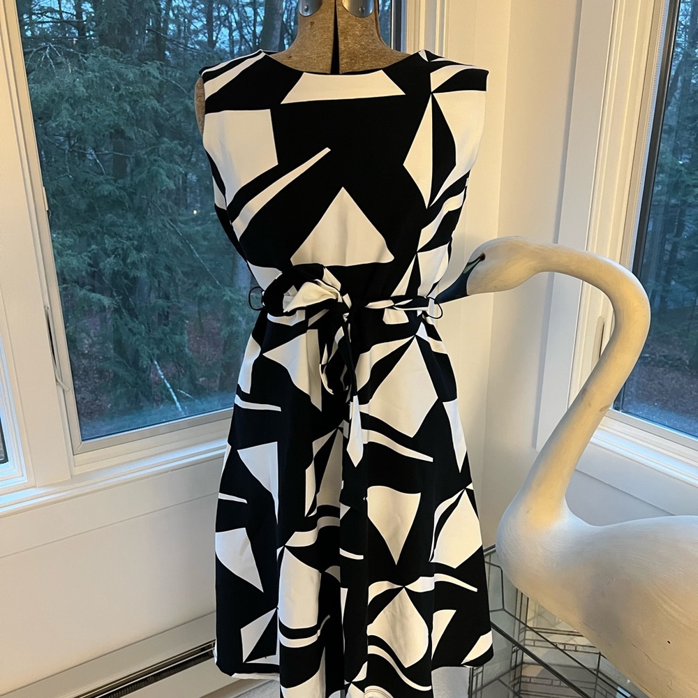Black and white dress